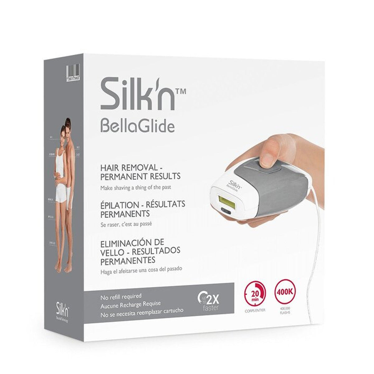 Depiladora de luz pulsada – Flash & Go Pro Silkn - Pulsaciones Ilimita